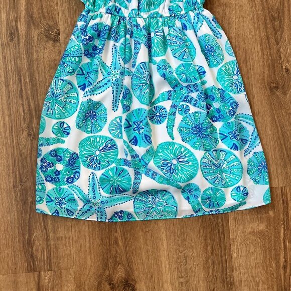 Lilly Pulitzer X Target Blue & White Sea Urchin Dress Sz S - Picture 4 of 13